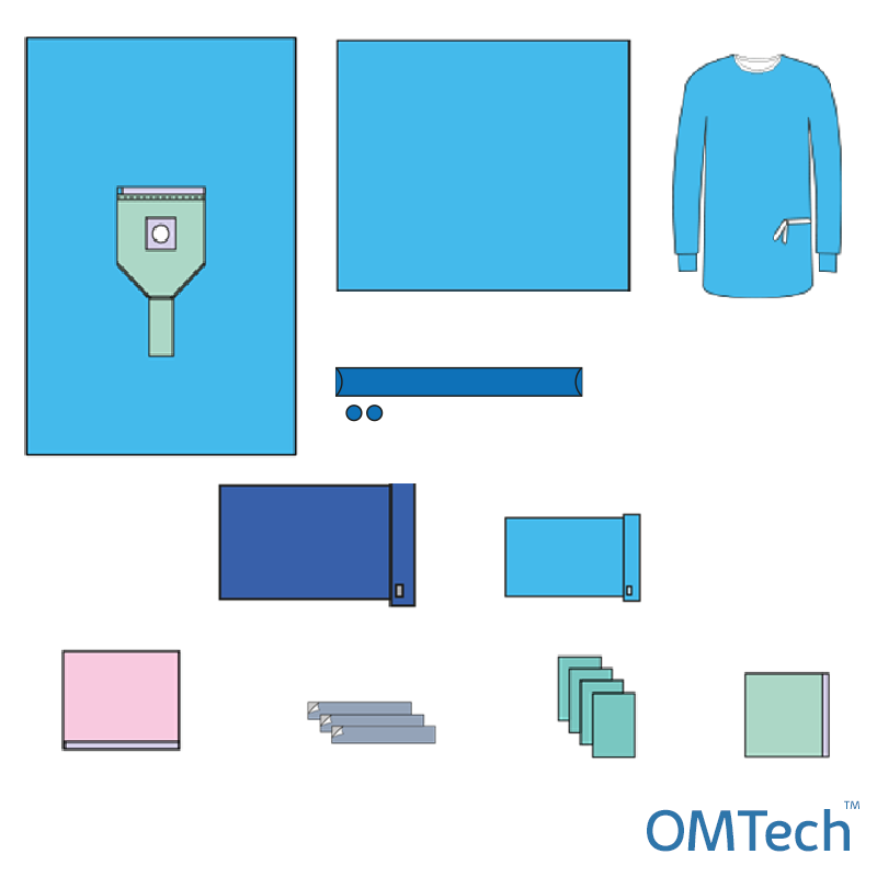 Комплект одягу та покриття операційного OMTech™ для артроскопії колінного суглоба №29 стерильний